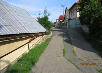 Opěrná zídka a oprava komunikace Valašské Klobouky