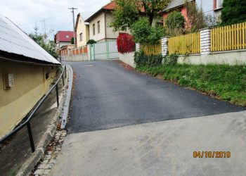 Opěrná zídka a oprava komunikace Valašské Klobouky